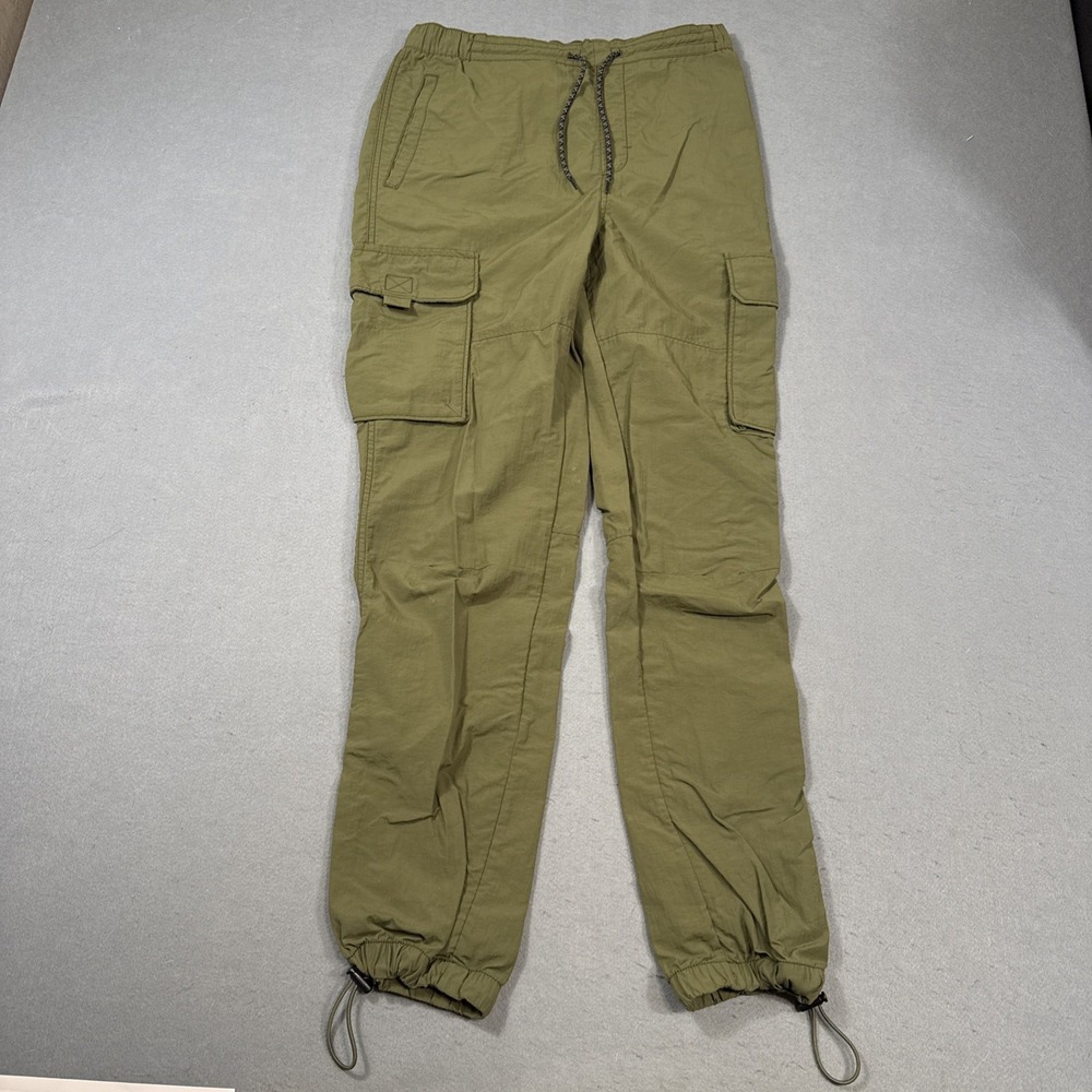 LCKR Mayday Utility Cargo Nylon Pants Military OG Green Drawstring Men's MEDIUM